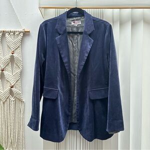 Vintage Blue Corduroy Blazer, XL